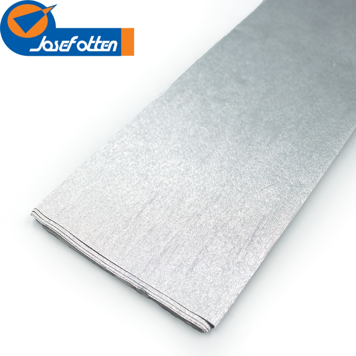 KRM-8060 Креп-папір  30%, металік сріблястий 50*200см, осн.60г/м2, 78г/м2                           