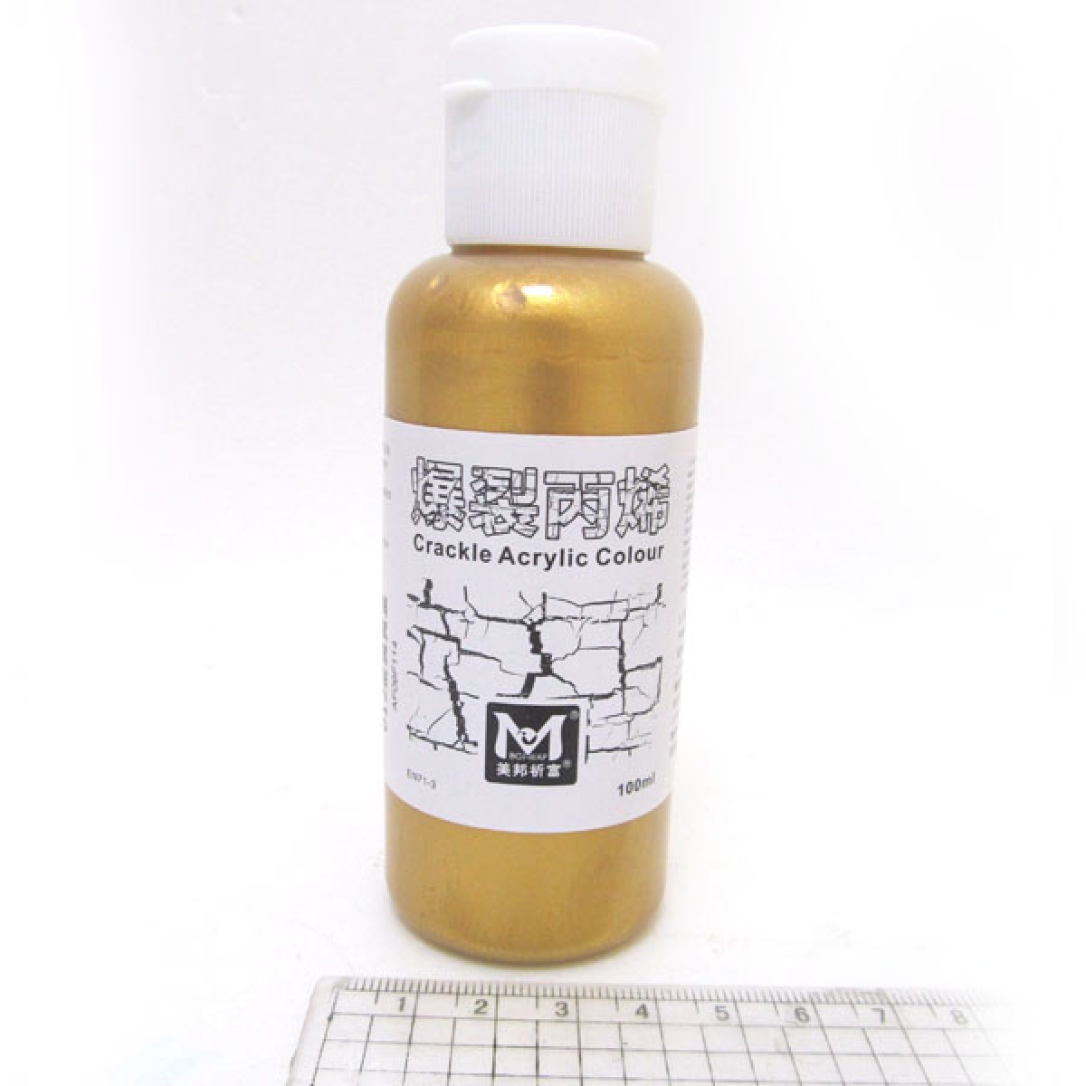 000AMCA100-012 Фабра акрилова для кракелюра золото 100ml                                            