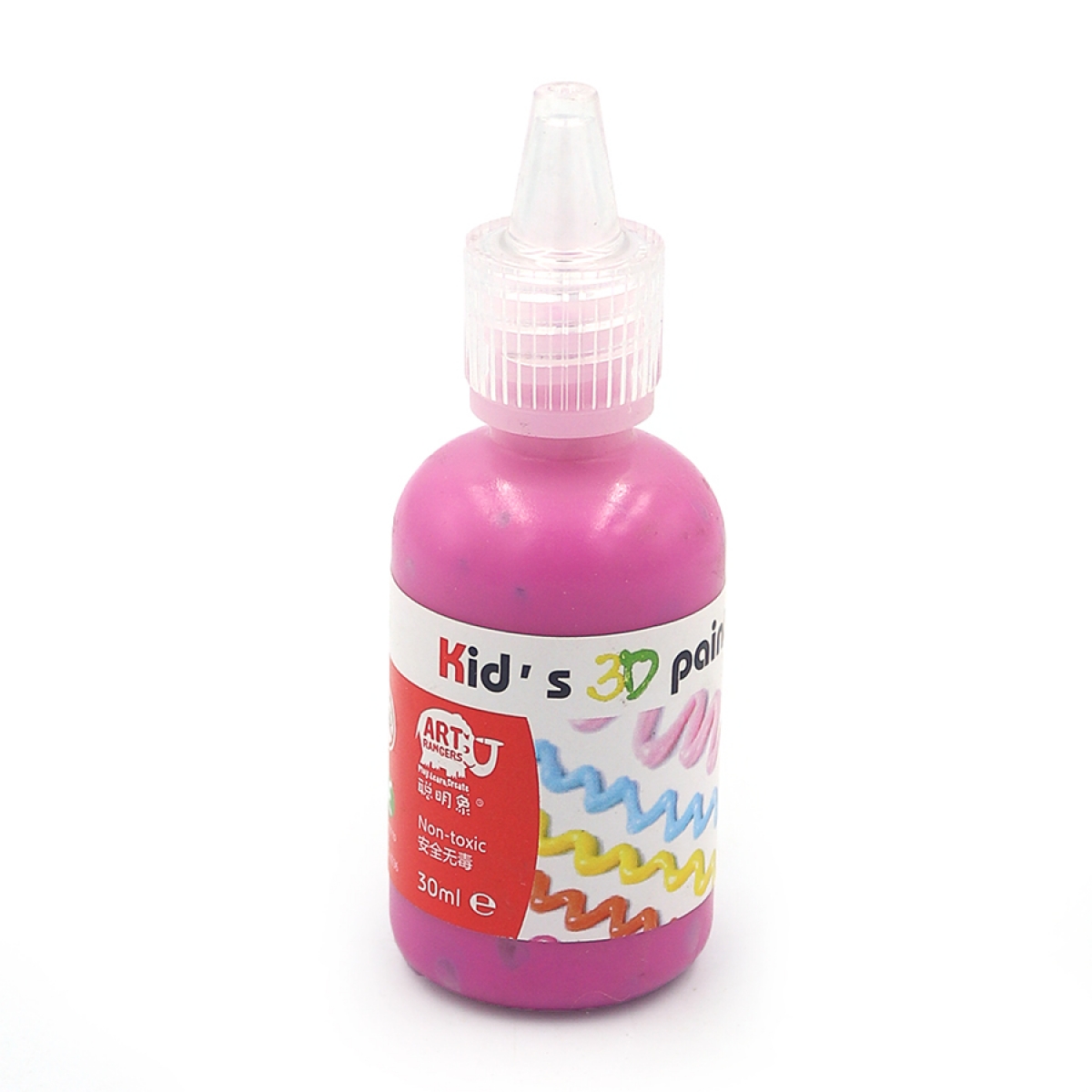 OL1230-OL028 Фарба 3D 30ml пурпурово-червона                                                        