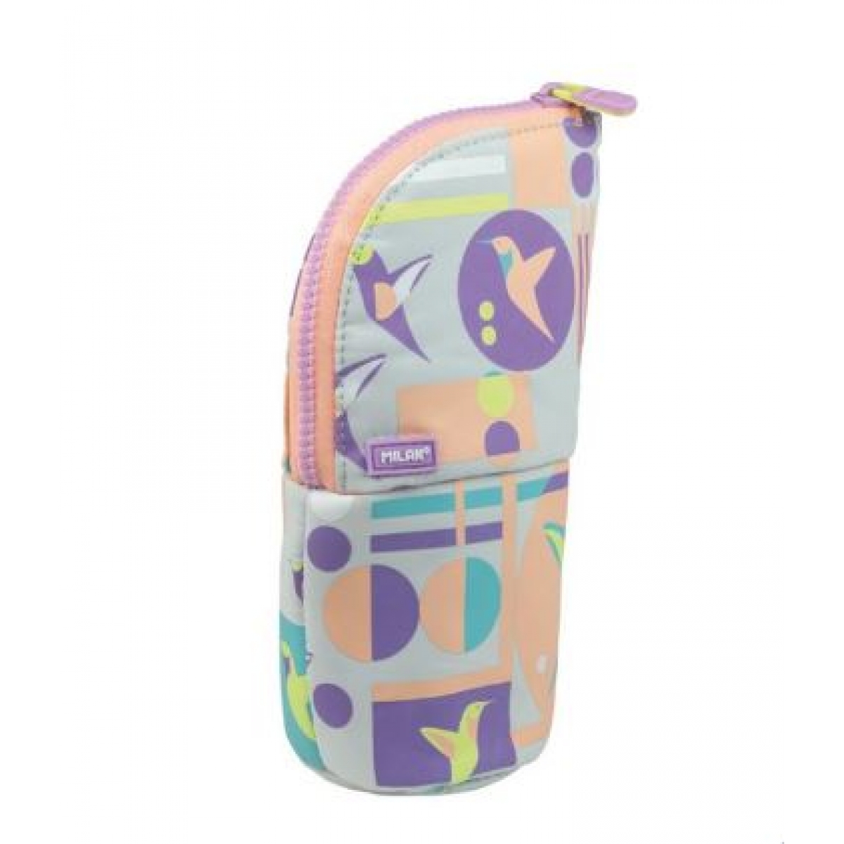 08146SCL Вертикальний пенал Sugar Colibri Pastel ТМ MILAN 21х11,5х8 см 1шт/етик                     