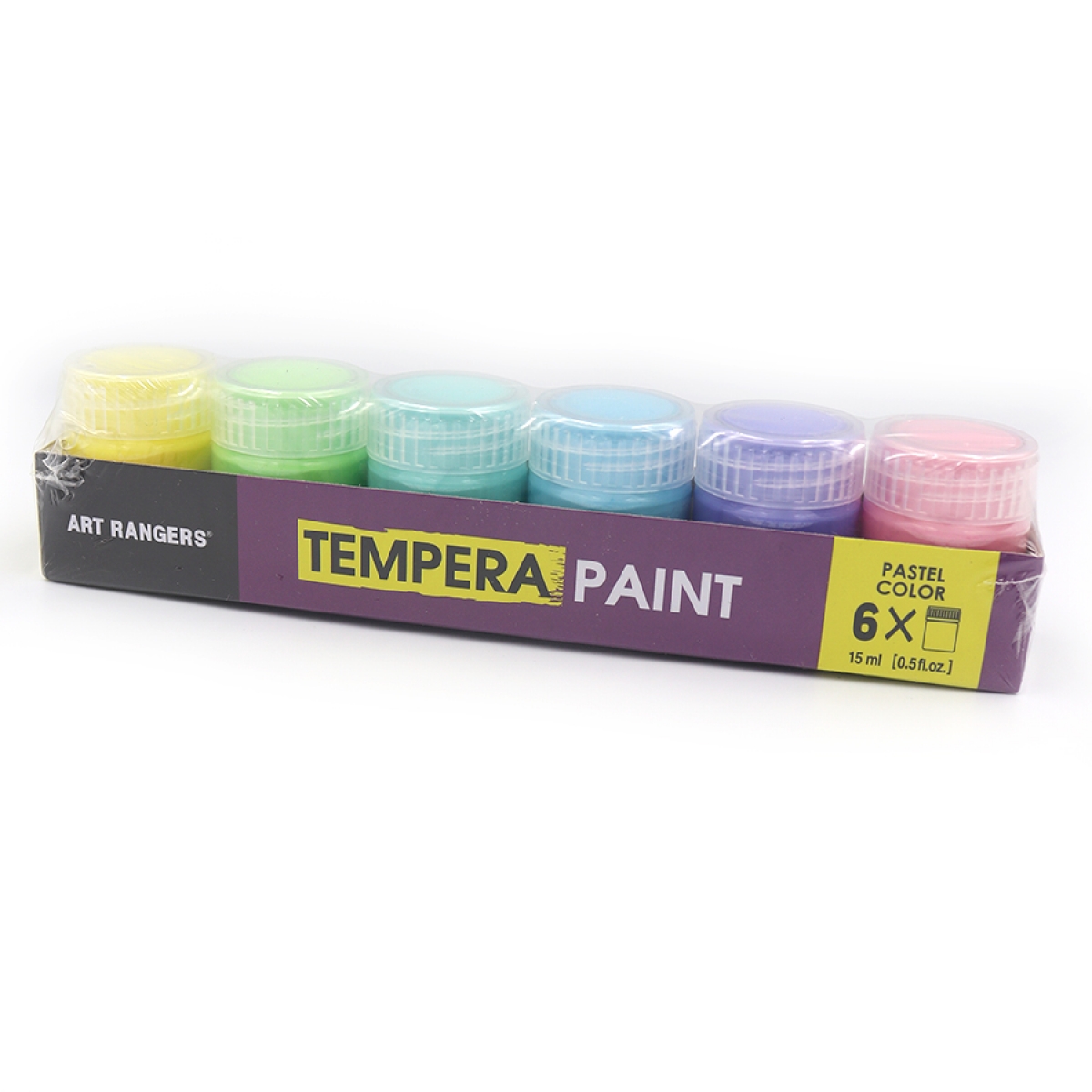 PT11C.06015.A Фарба 6кольор*15мл водорозчинна TEMPERA Pastel ART RANGERS 15ML                       