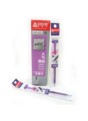 GR-402-VIO Стрижень гелевий стирається ігольч. накінечн.0,5мм, темно-фіо1PC / OPP 126мм, 20шт / етик