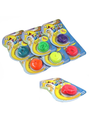 123216 Іграшка черв'ячок Twisty Worm, 6/s, 1шт./етик.                                               