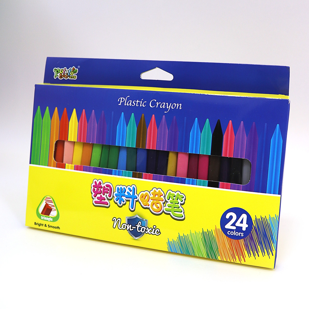 DSCN3833-24  Крейда пластик. воскові Crayons, набір 24 кол.                                        