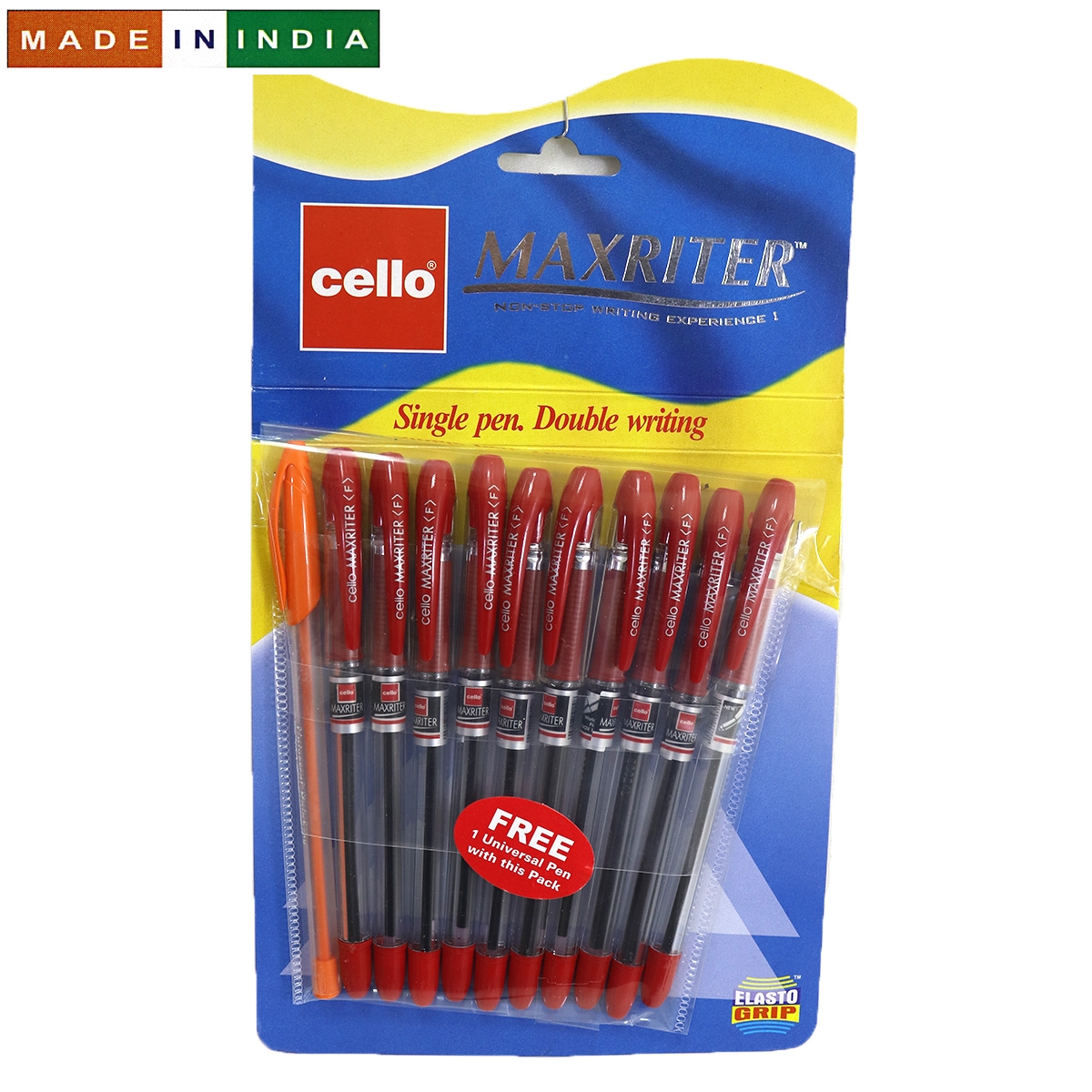 Ручка Cello Maxriter SKU 10Hanger 0.7мм  червон.                                                    