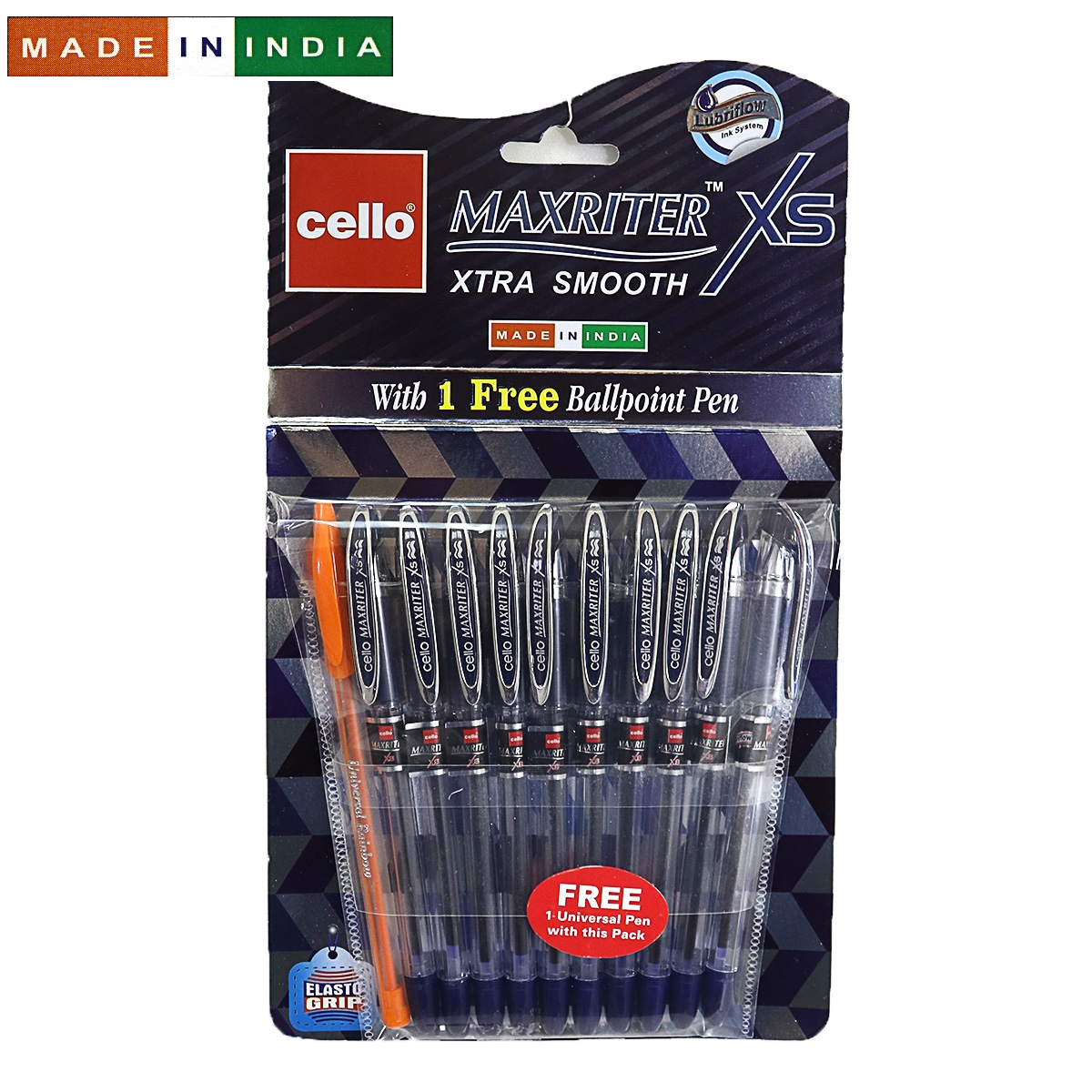 Ручка Cello Maxriter XS SKU 10Hanger 0,7мм син.+ дод. ручка                                         