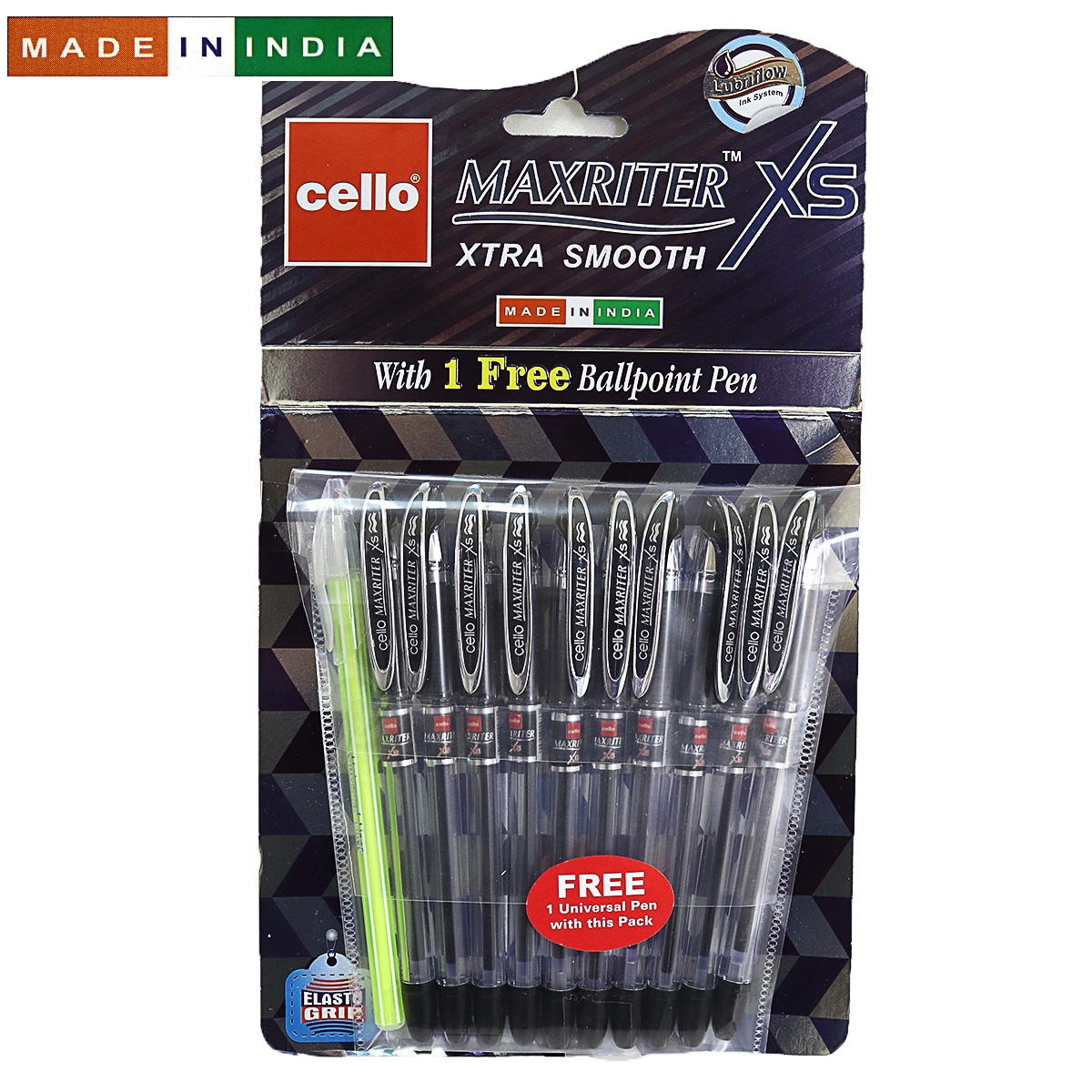 Ручка Cello Maxriter XS SKU 10Hanger 0,7мм  чорн.+ дод. ручка                                       