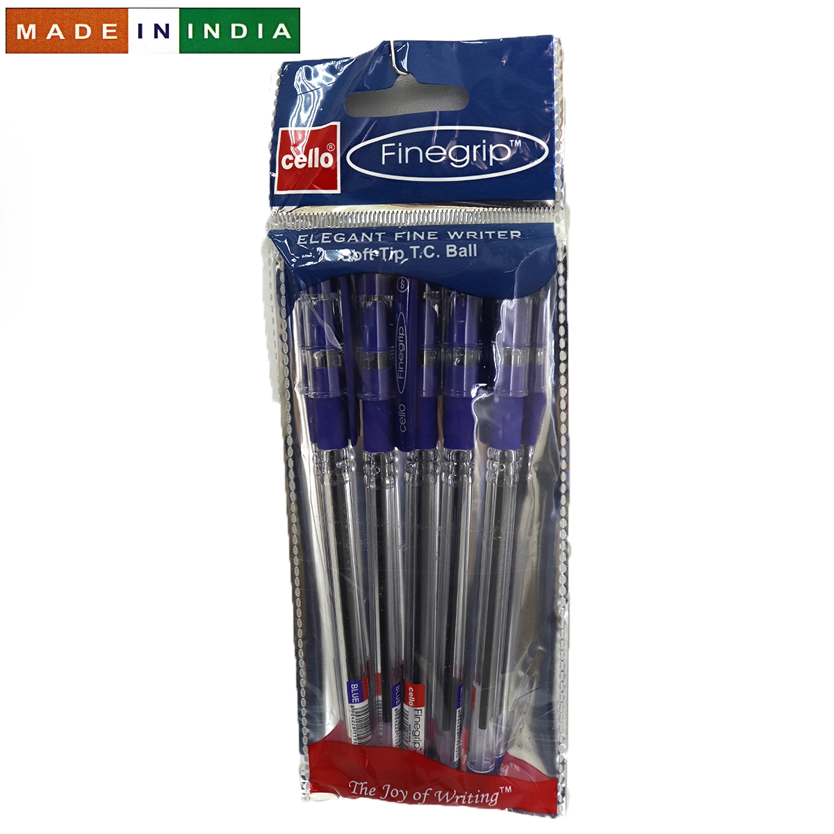 Ручка Cello Finegrip SKU 5PC/OPP 0,7мм син.                                                         