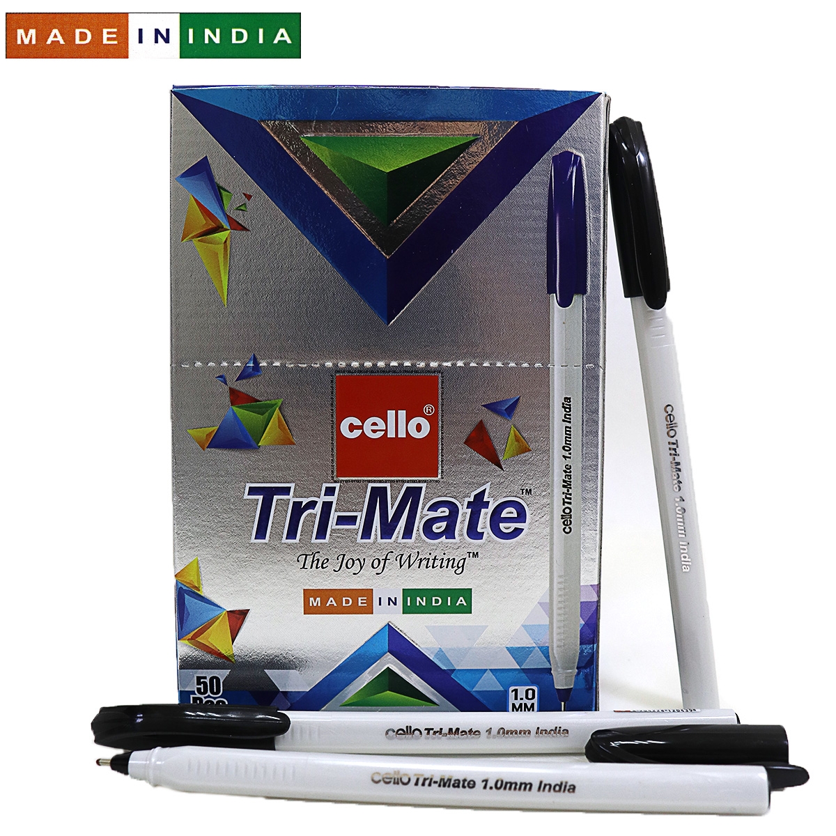 Ручка Cello Trimate SKU 50Box1.0мм чорн.                                                            