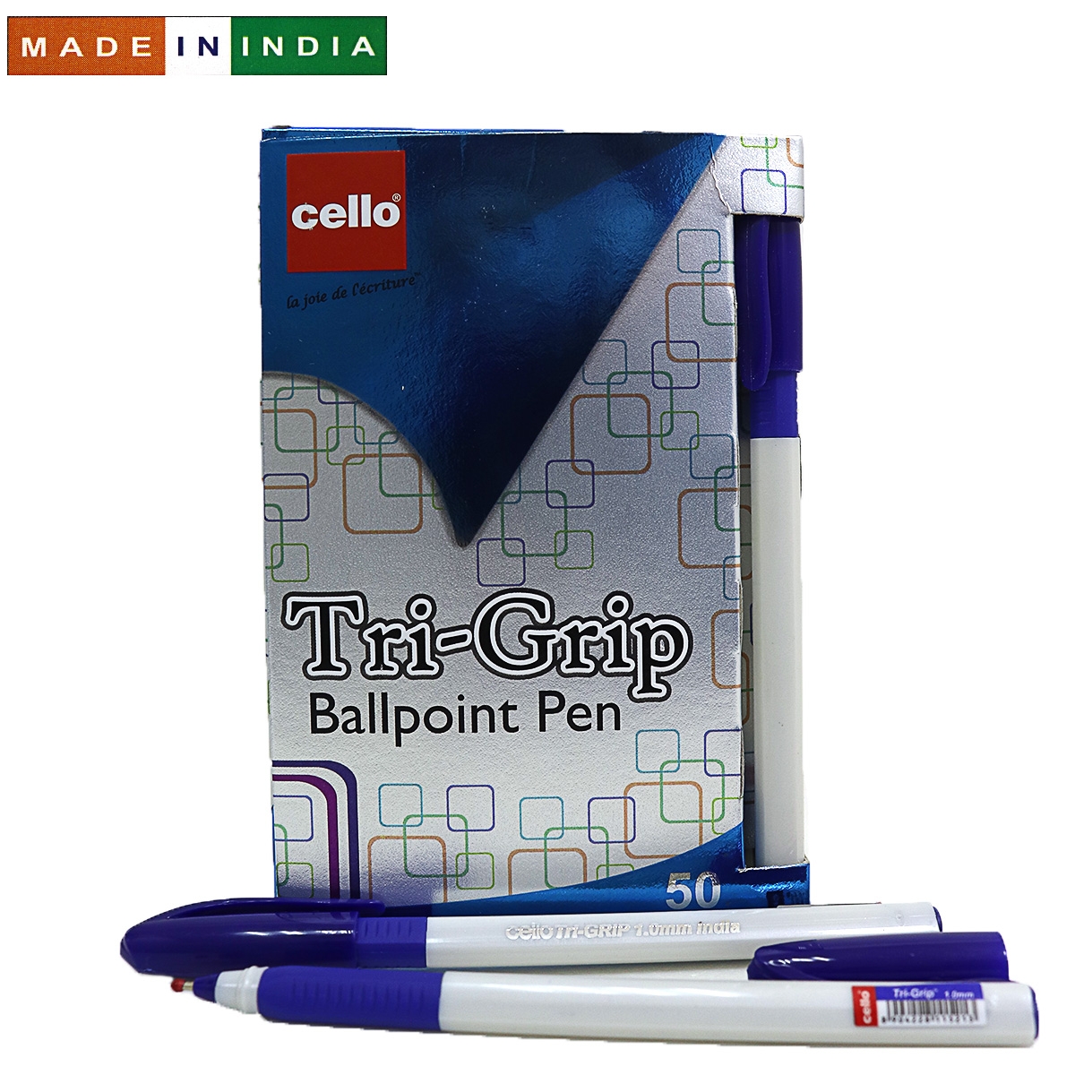 Ручка Cello Trigrip SKU 50Box1.0мм син.                                                             