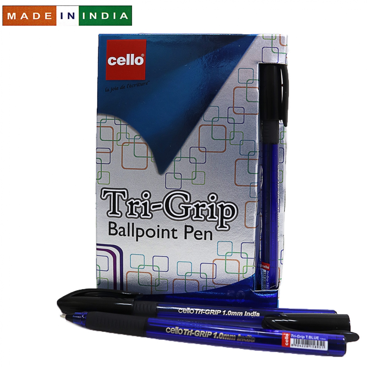 Ручка Cello Trigrip  (син. корпус) SKU 50Box1.0мм син.                                              