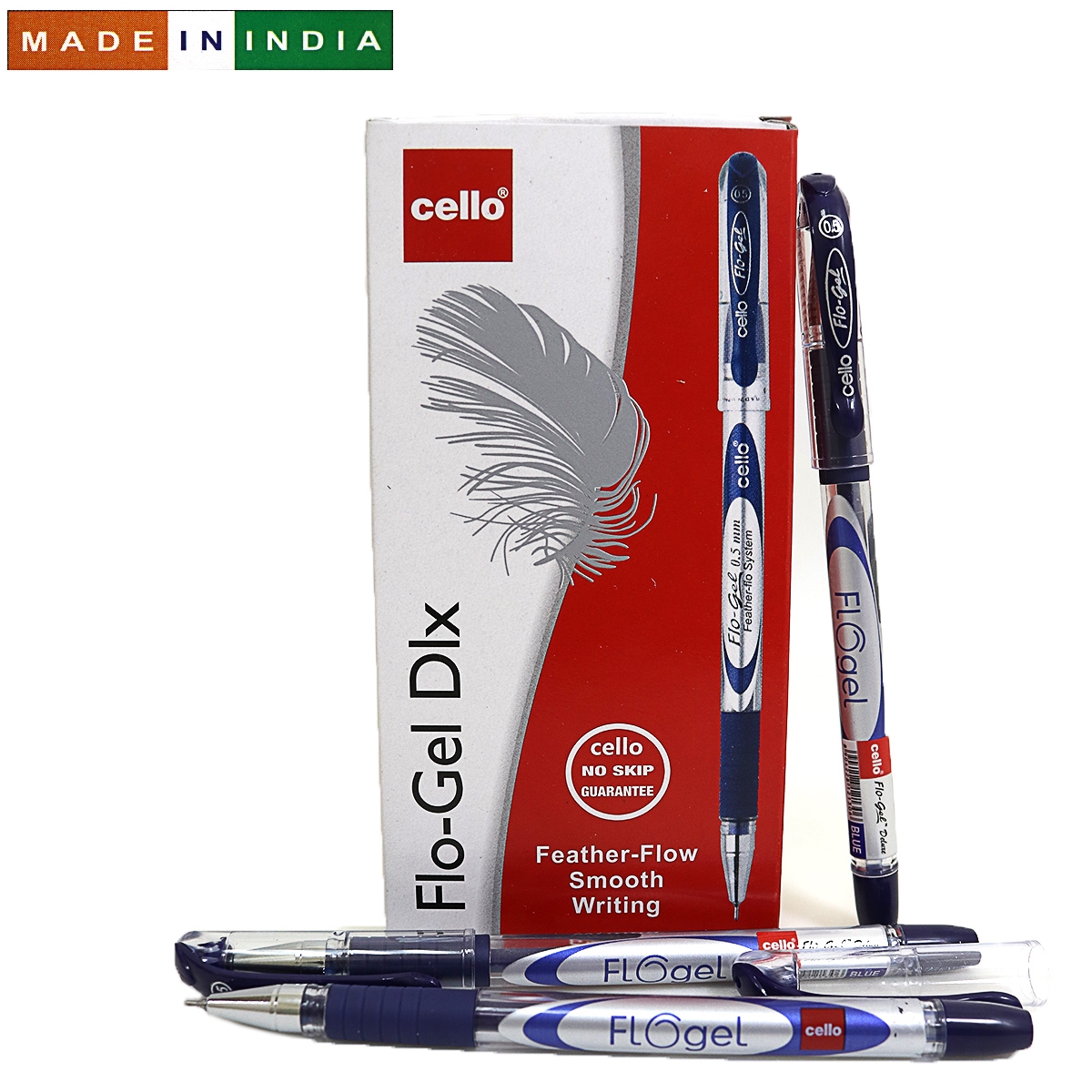 Ручка гель Cello Flogel pen SKU 20Box 0,5мм син.                                                    