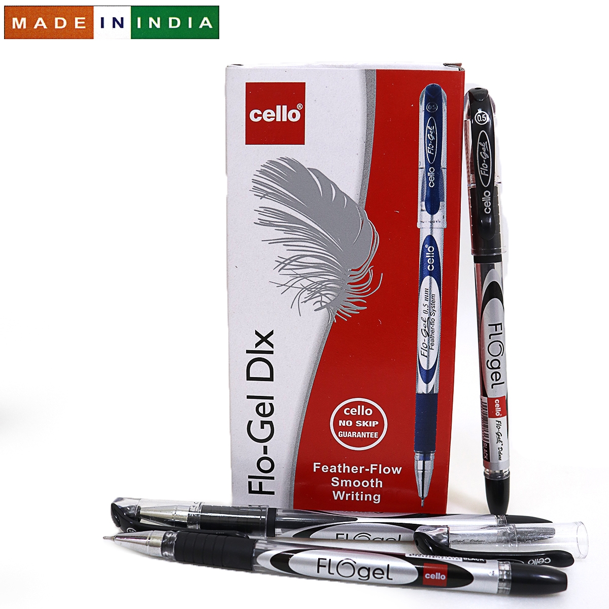 Ручка гель Cello Flogel pen SKU 20Box 0,5мм чорн.                                                   