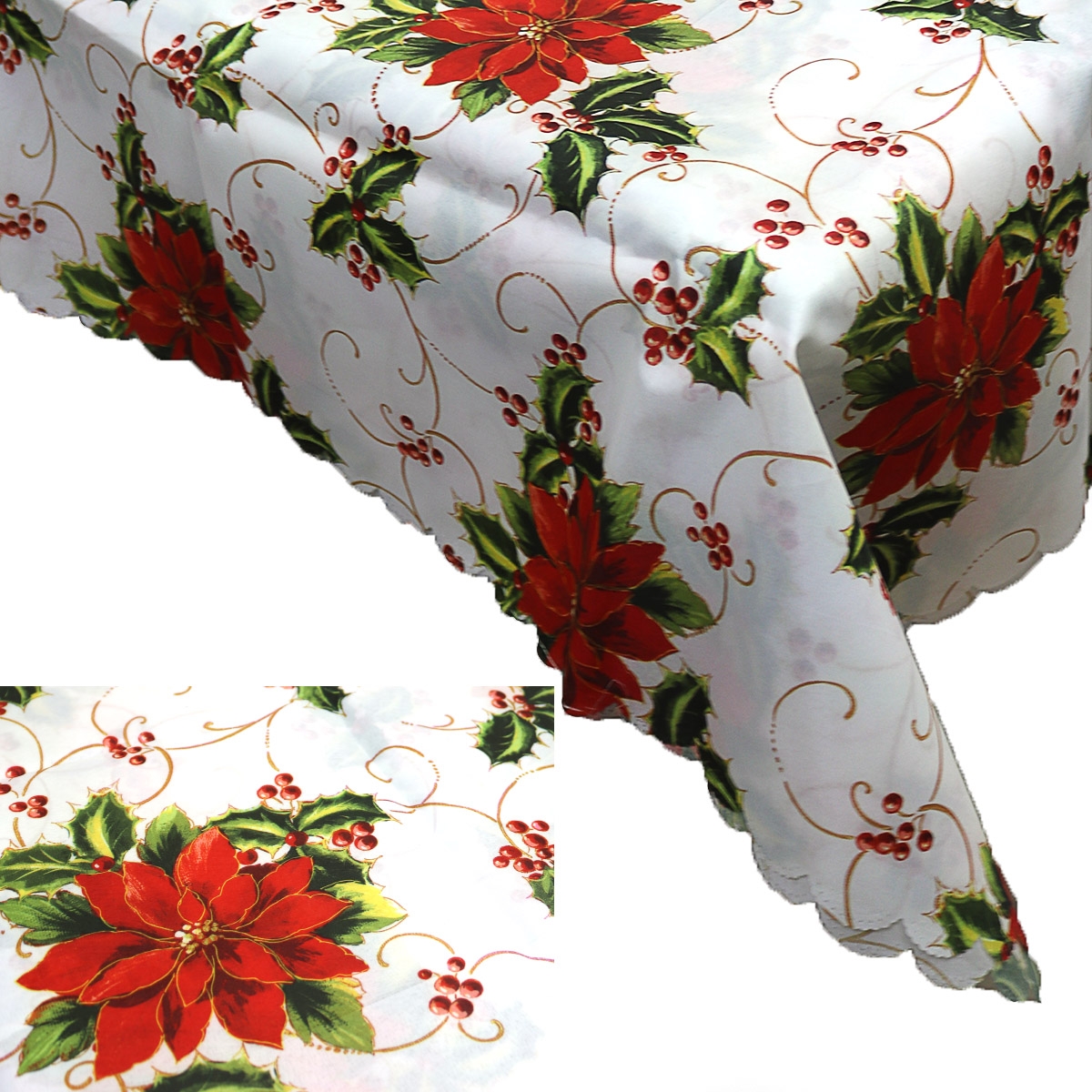 N6220-247 Скатертина  новорічна 