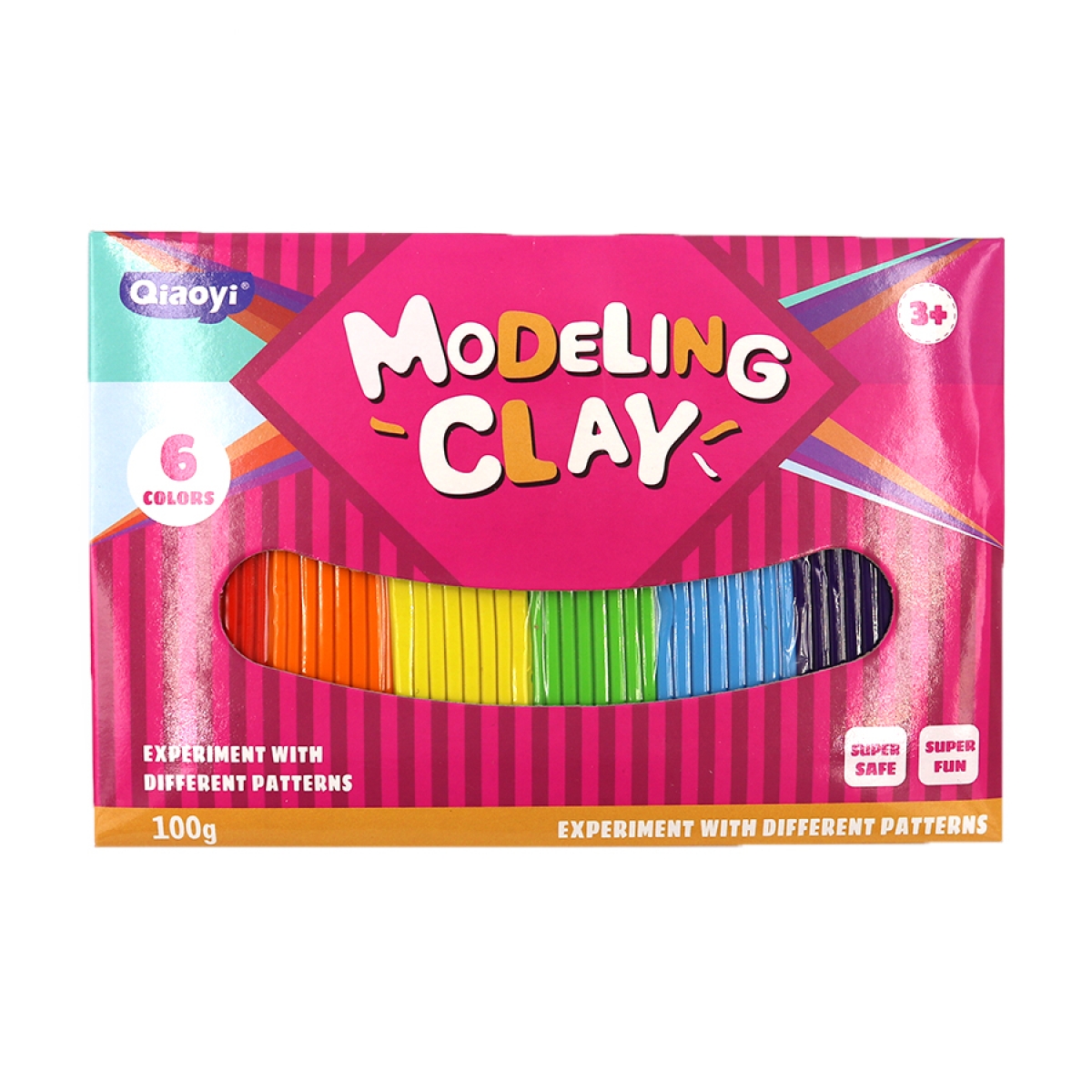 8020 Пластилін Modeling Clay 6кол. 100г                                                             