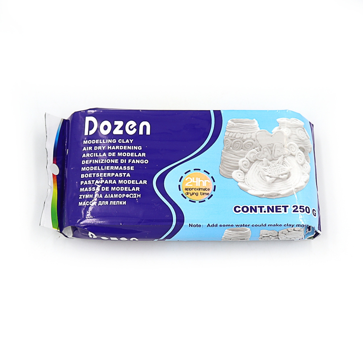 DSCN0664 Масса для для ліплення Dozen, біла 250г 1шт/этик                                           