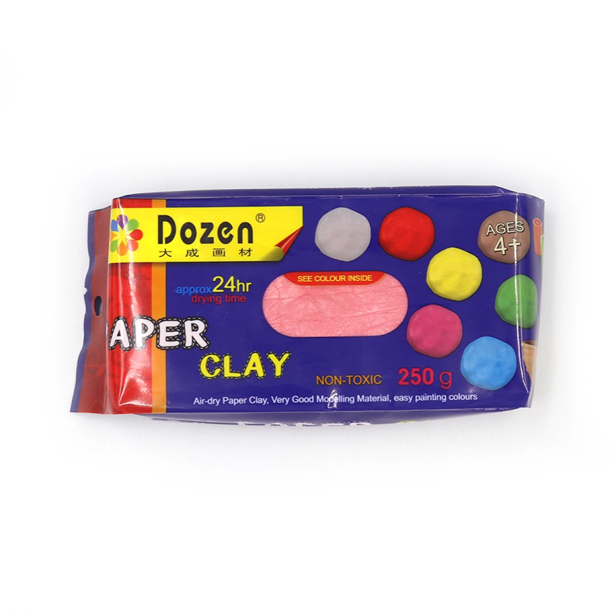 DSCN0670 Масса для для ліплення Dozen, 250г , mix5 1шт/єтік                                         