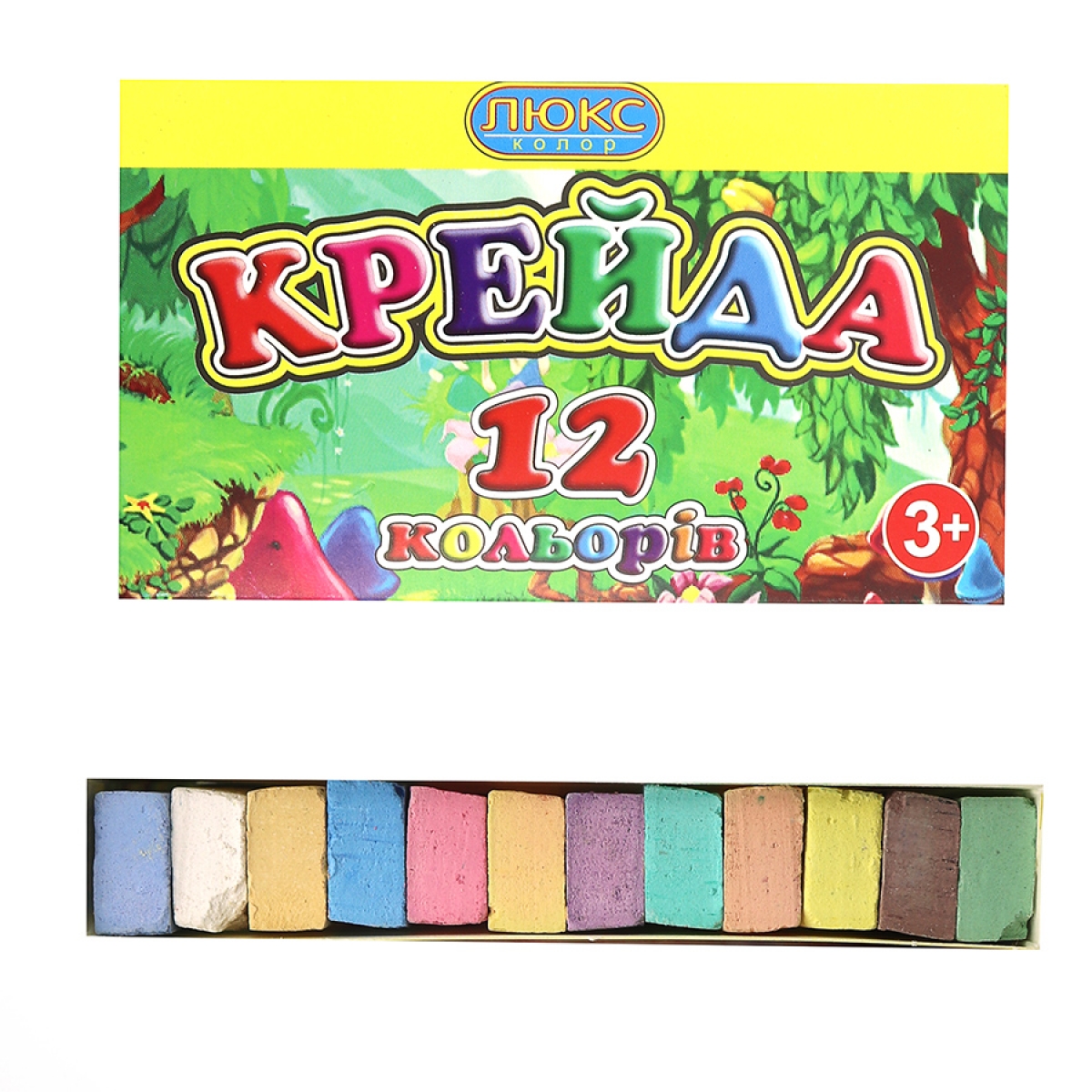 Крейда кольрова_12кол. квадр. № КК1412(912) 
