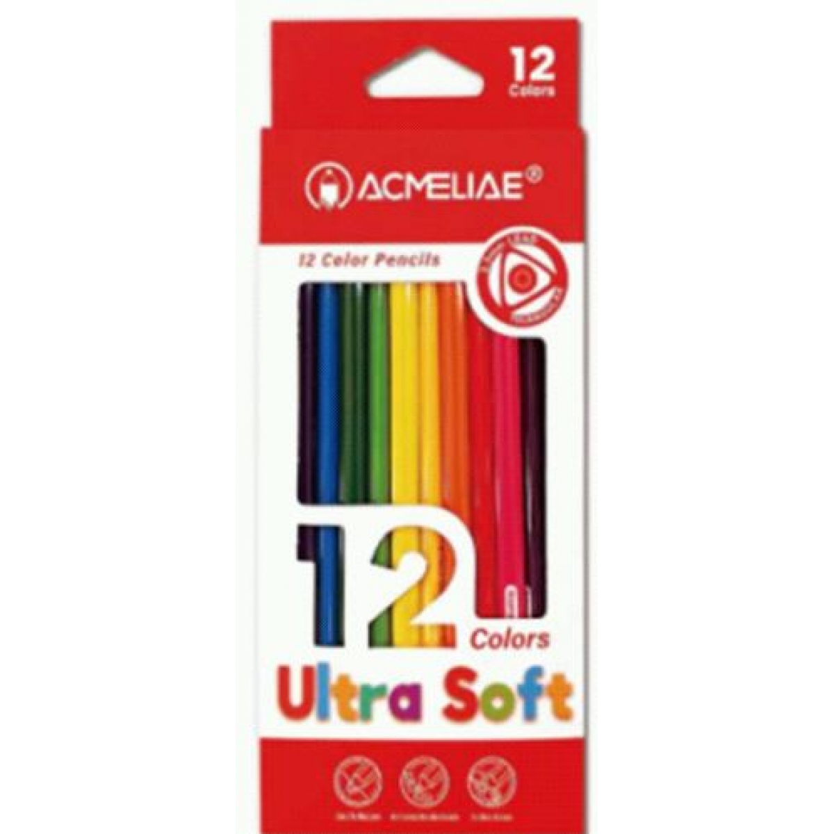43125 Набір кольор. олівців Acmeliae Super Soft 12шт. 3.3mm, карт. уп., 1шт./етик.                  