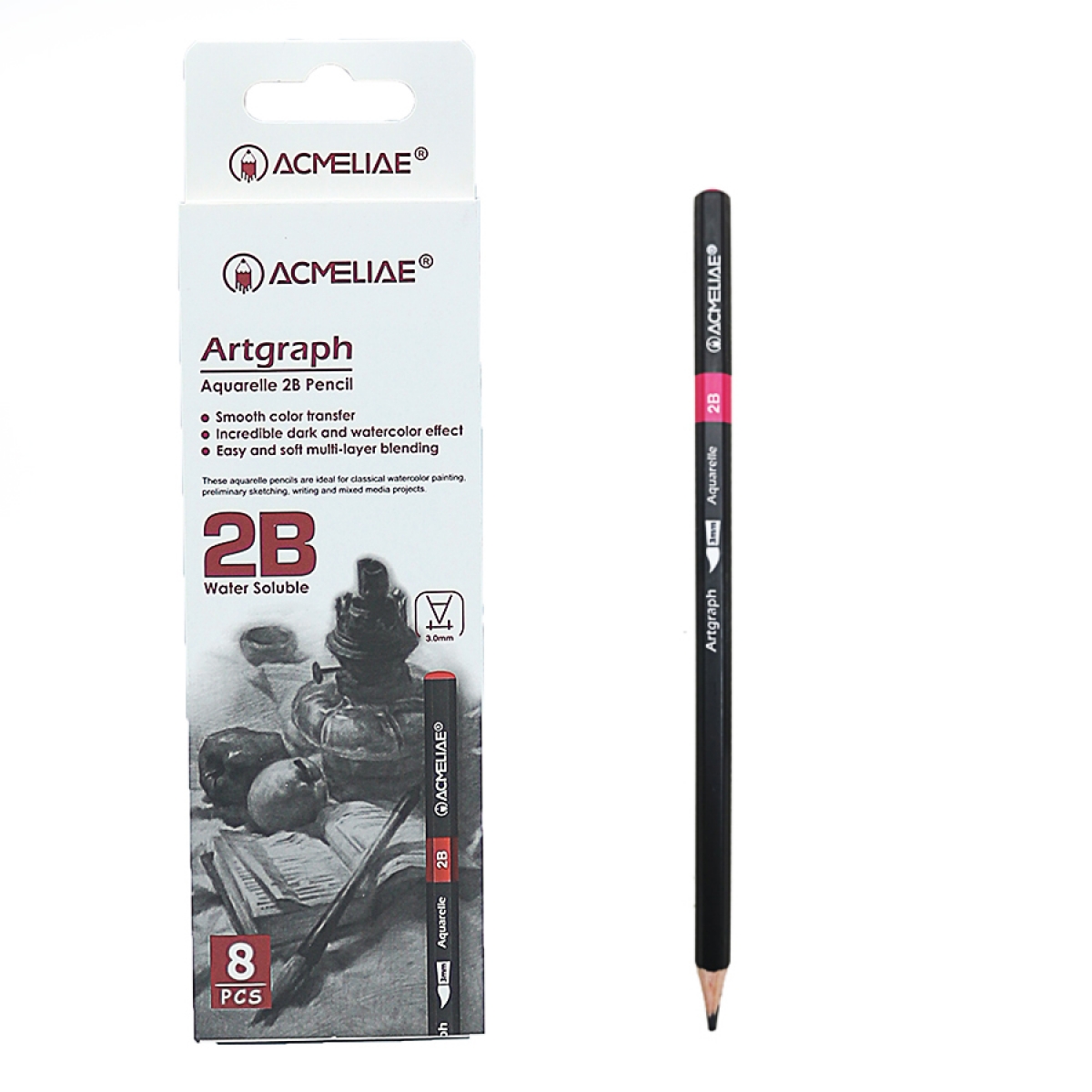 P-6503 Олівець ч/гр водорозчинний 2B 