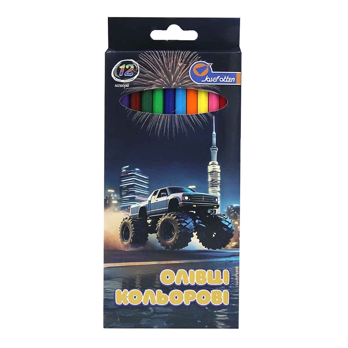 1051-12F Олівці пластик. 