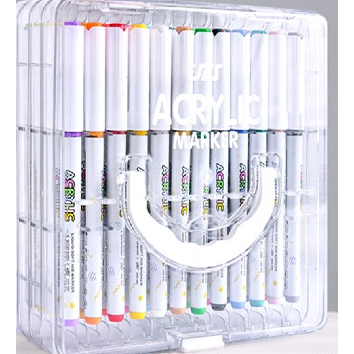 UES-1001-48 Набір акрилових маркерів 48шт., plastic box                                             