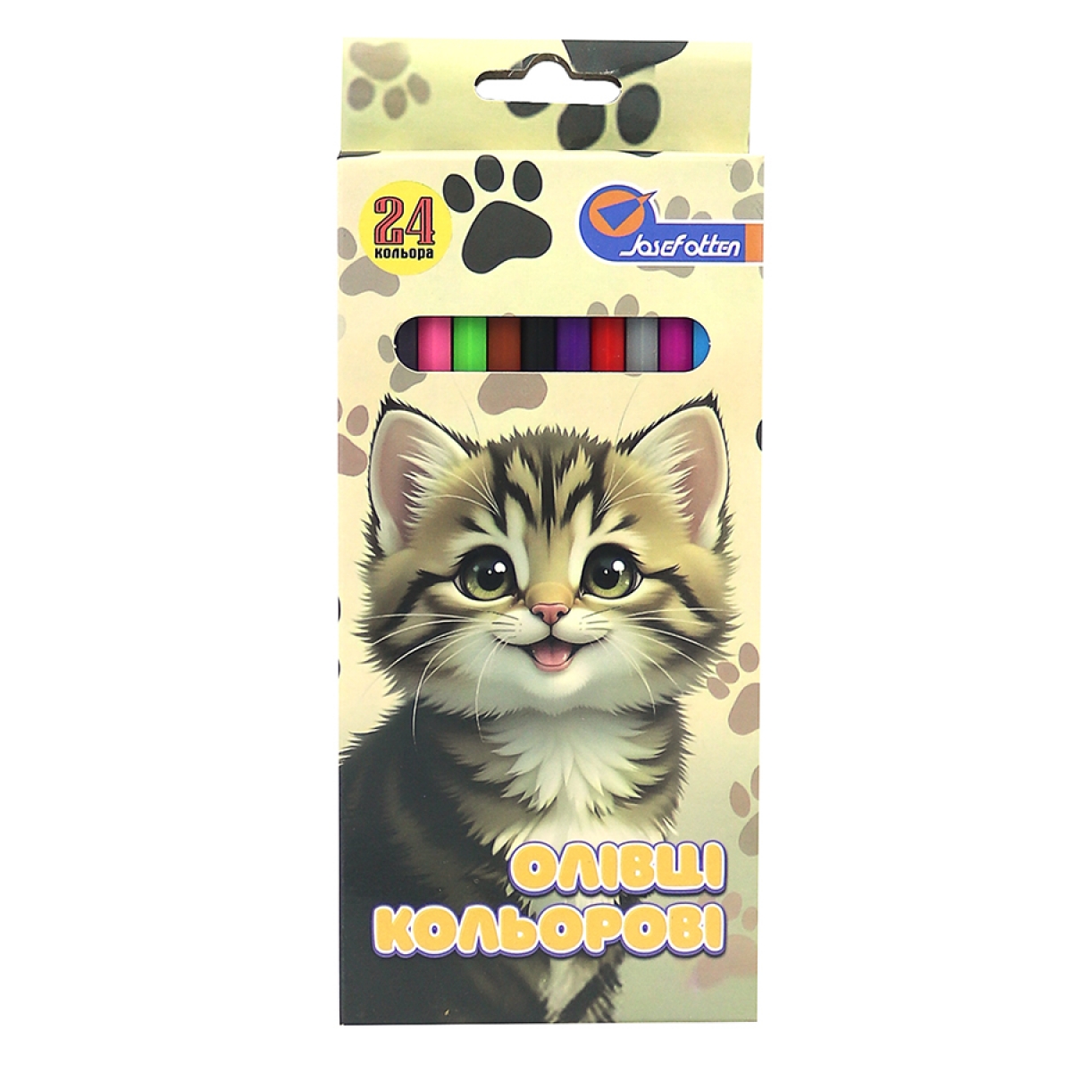 1051-24B Олівці пластик. Кошеня