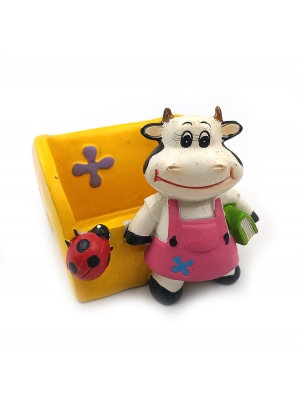 KS63295 A Сувен. кераміч.-підст. під моб.тел. з корівкою 2 види                                     