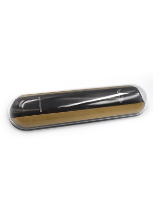 SKCB010G Футляр для ручк. пласт (gold), 16 * 4 * 2,5 см, 1шт / етик.                                