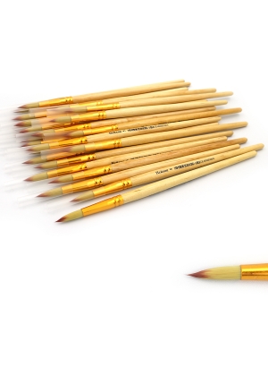 N-5 Пензлик нейлон кругл 22см (ГОСТ №5) (Штрих-код).                                                