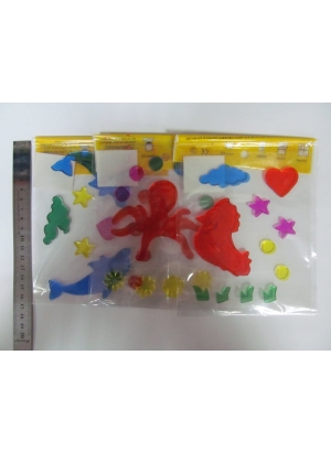 513# Наклейки Гелльові  21см, mix                                                                   