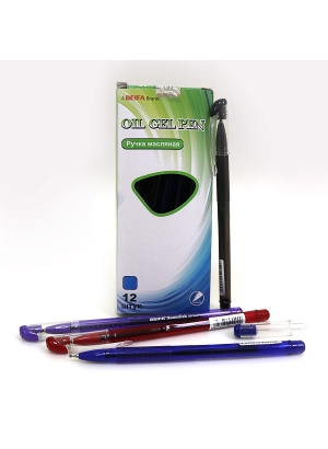 TA317600-12 Ручка масляна Beifa 0,7 мм - синя. 12 шт (TA3176BL)                                     