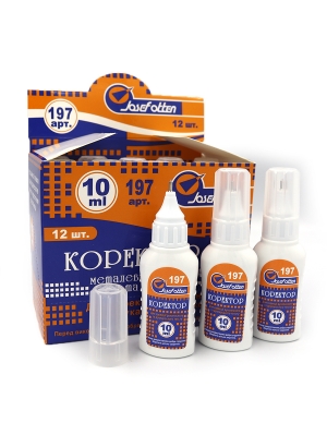 197 Коректор 2в1 пензлик 