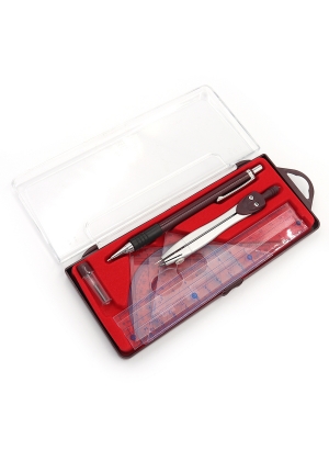 IMG_2128 Готовальня червона підкладинка 7 предметів                                                 