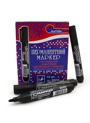 8004 Маркер перм.чорний 