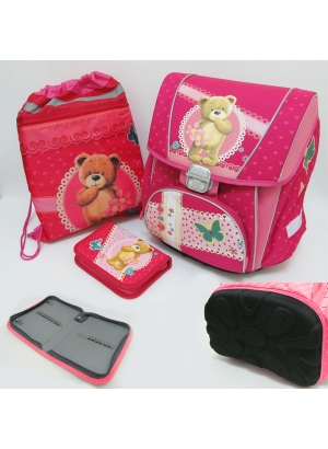 PREMIUM-C Набір: рюкзак-коробка+мішок для взуття+пенал плоский 