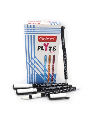 Ручка масляна Goldex Flyte #1273 Індія BLACK з грипом                                               