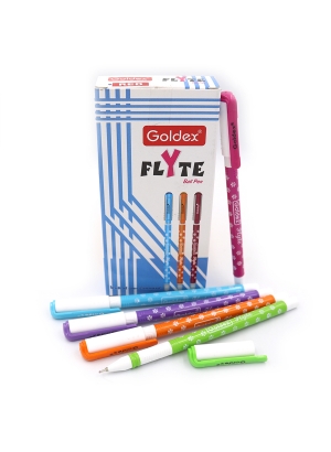 Ручка масляна Goldex Flyte #1273 Індія Blue з грипом, mix                                           