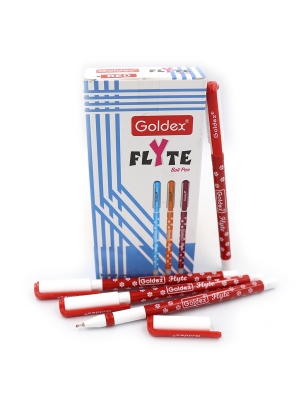 Ручка масляна Goldex Flyte   Індія red                                                              