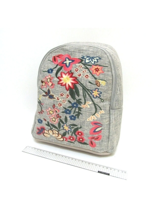 IMG_2858 Рюкзак шкір/ткан з вишивкою 