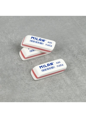 CPM620 Гумка прямокут. біл. з фаскою 