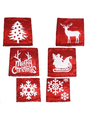 DSCN9921  Наволочка новорічна з паєтками 