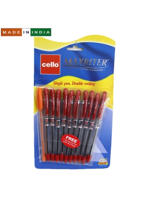 Ручка Cello Maxriter SKU 10Hanger 0.7мм  червон.                                                    