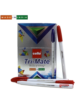 Ручка Cello Trimate SKU 50Box мм  1.0 червоний                                                      