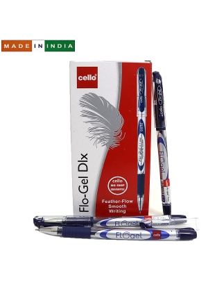 Ручка гель Cello Flogel pen SKU 20Box 0,5мм син.                                                    