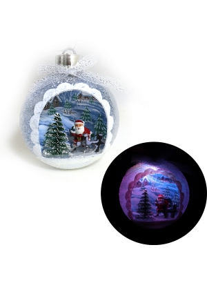  DSCN9967 Ялинкова куля LED різним кольором 3D фігура 