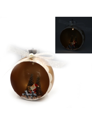 KP-K0019-1 Ялинкова куля LED 3D фігура 