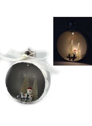 KP-K0019-2 Ялинкова куля LED 3D фігура 