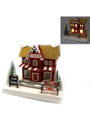 KP-F-0003 Декор. новоріч. будиночок LED 3D фігура 