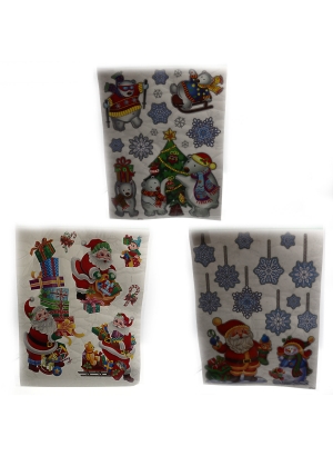 6526-109 Наліпки/вікно силікон з глітером 